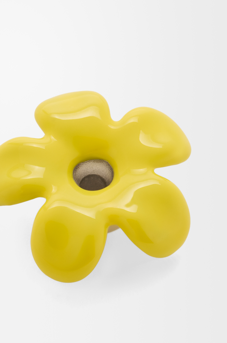 LOEWE Pendentif Flower Hat en argent sterling Argent/Jaune