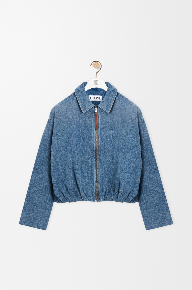 LOEWE Draped jacket in denim Indigo Blue