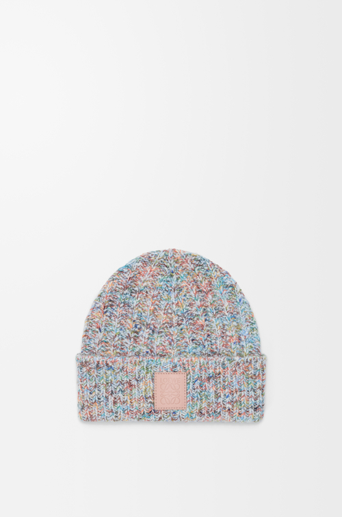 LOEWE Beanie in wool and cashmere blend Multicolor