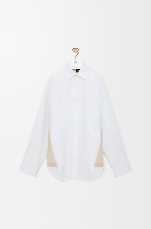 LOEWE Camicia in cotone Bianco/Beige