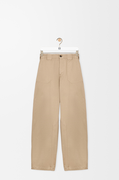 LOEWE Trousers in cotton Sand