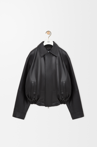 LOEWE Drawstring jacket in nappa lambskin Black