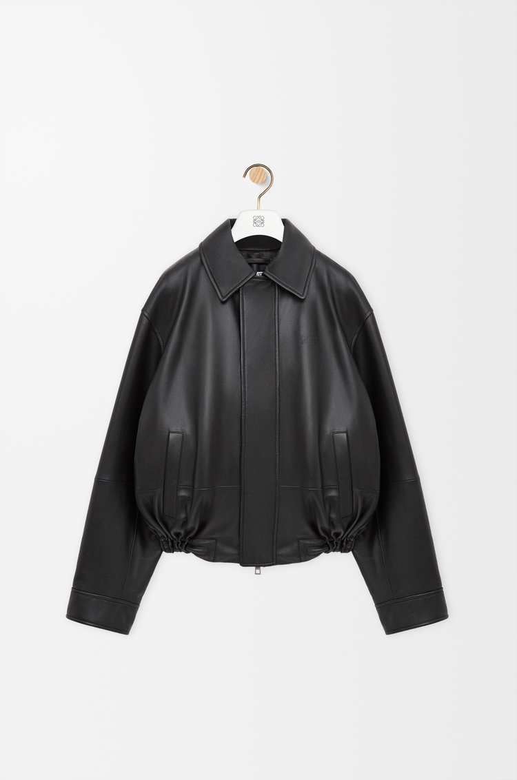 LOEWE Drawstring jacket in nappa lambskin Black