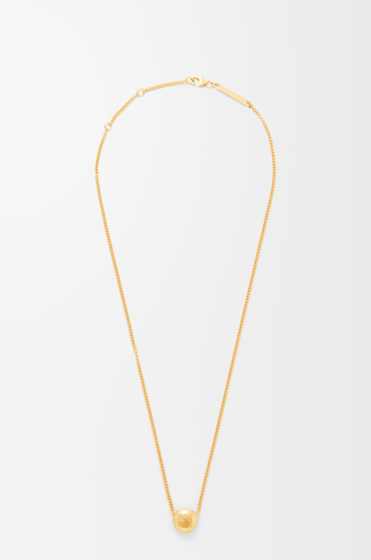 LOEWE Anagram Pebble necklace Gold
