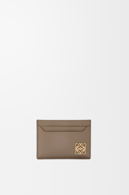LOEWE Anagram plain cardholder in pebble grained calfskin Taupe