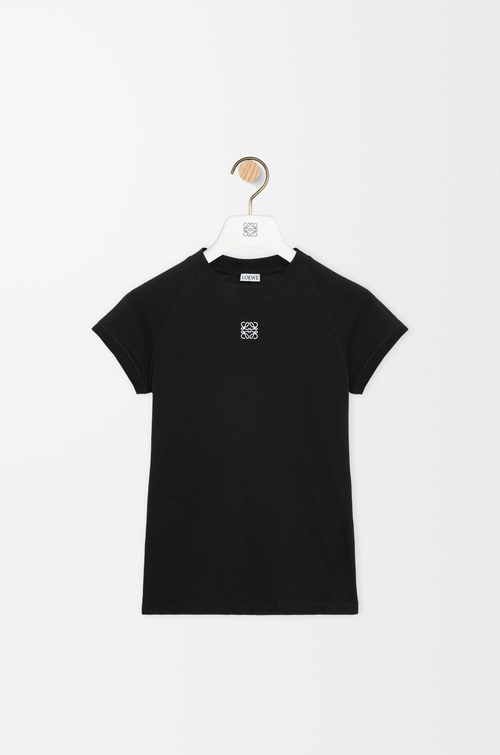 LOEWE T-shirt con vestibilità slim in misto cotone Nero