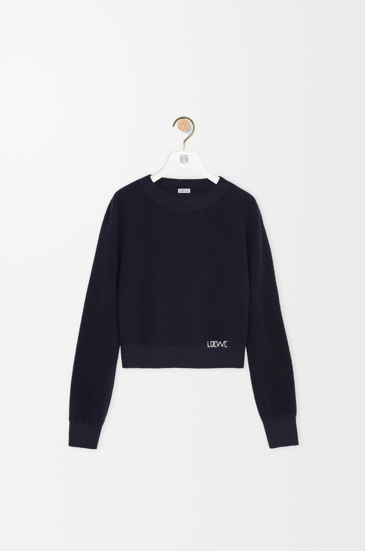 LOEWE Pullover aus Wolle Marineblau