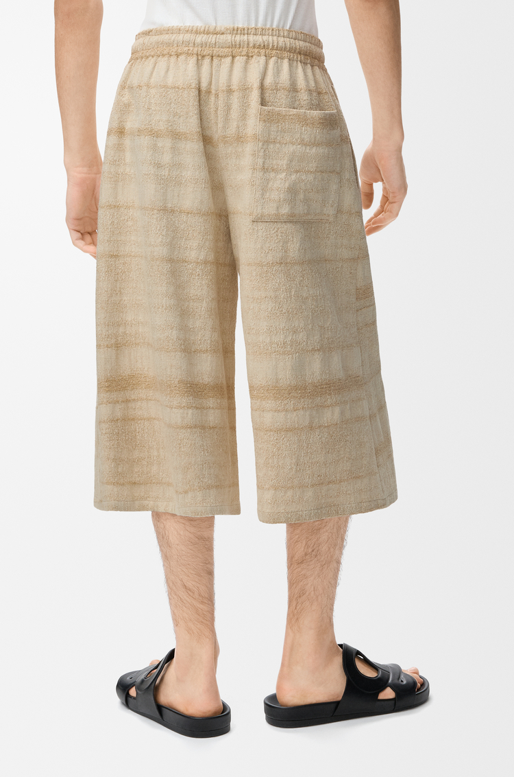 LOEWE Drawstring shorts in denim Sand
