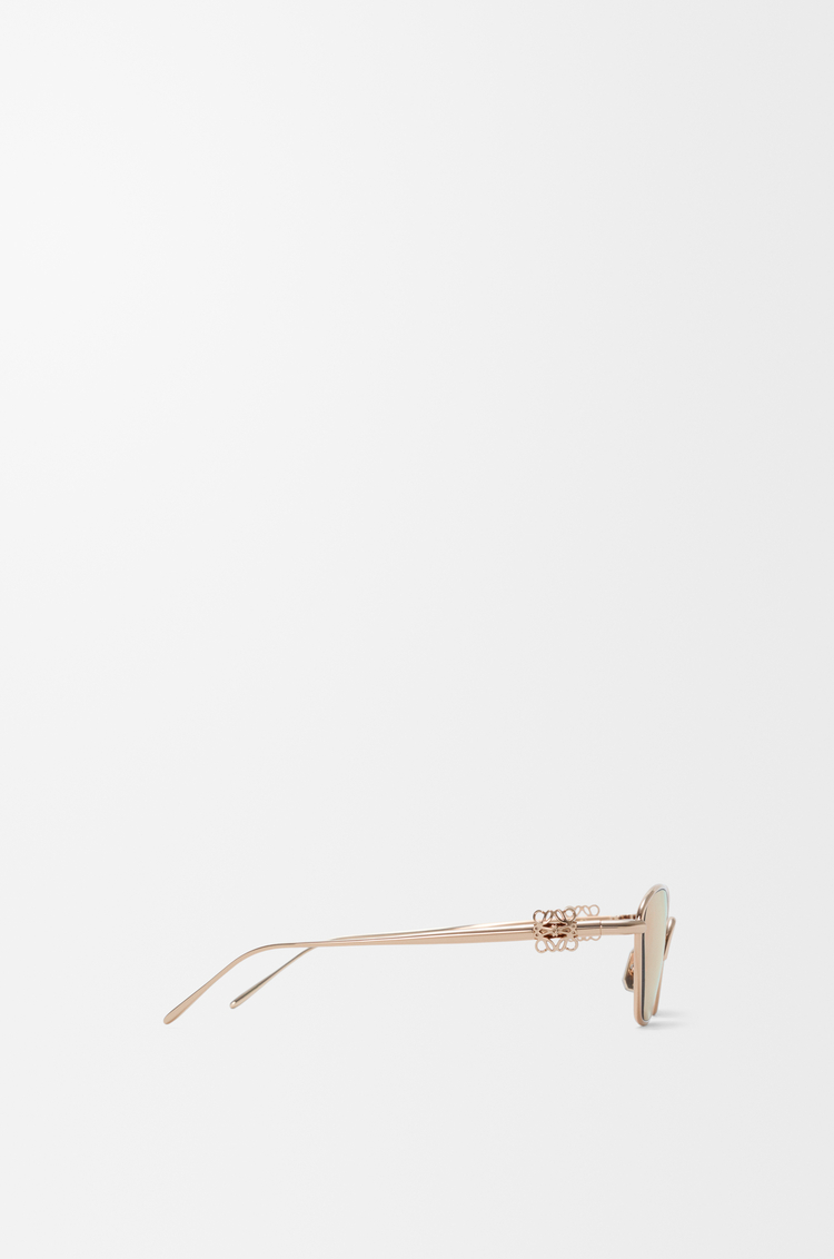 LOEWE Anagram Bombé Hexagon sunglasses Rose Gold