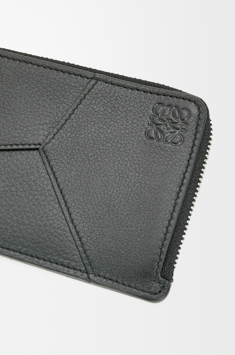 LOEWE Puzzle long coin cardholder in classic calfskin Black