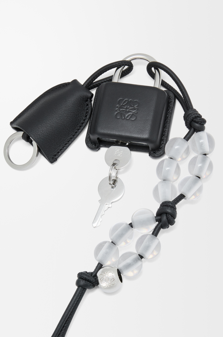 LOEWE Amazona Schloss-Anhänger Schwarz/Silber
