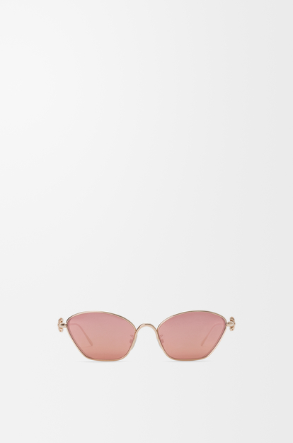 LOEWE Anagram Bombé Hexagon sunglasses Rose Gold