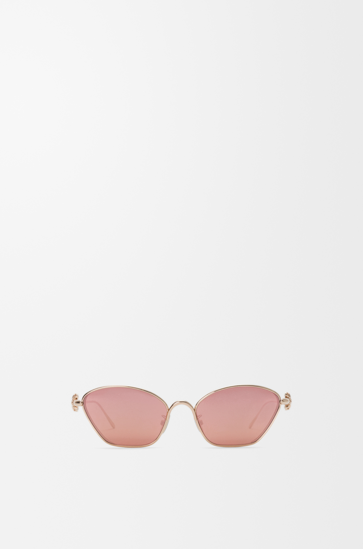 LOEWE Anagram Bombé Hexagon sunglasses Rose Gold