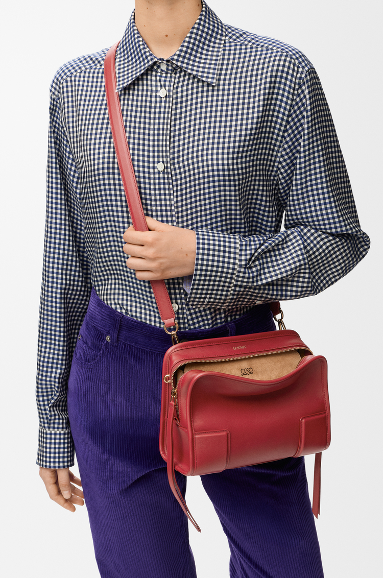 LOEWE Small Amazona 180 bag in soft calfskin Carmine Red