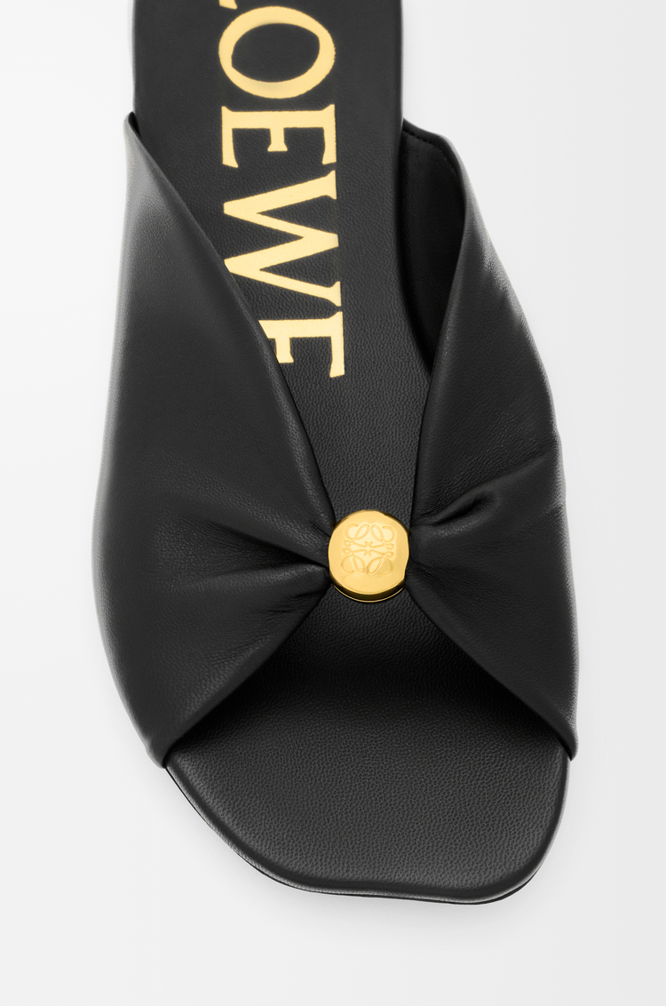 LOEWE Pebble Soft slide in nappa lambskin Black