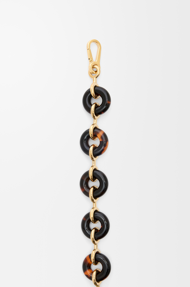 LOEWE Bandoulière chaîne épaisse Donut Black/Honey