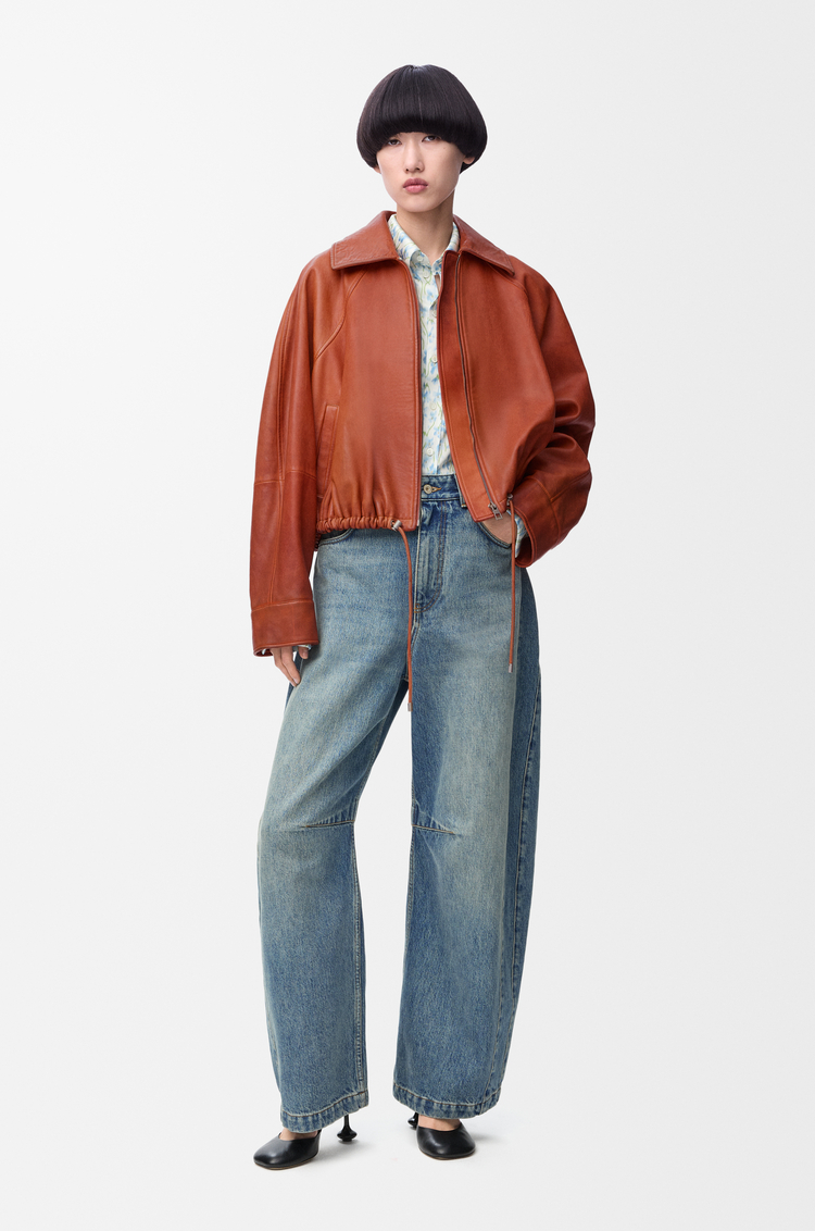 LOEWE Anagram barrel jeans in denim Washed Denim