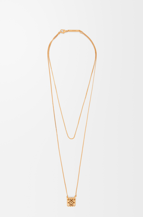 LOEWE Anagram Bombé Halskette Gold