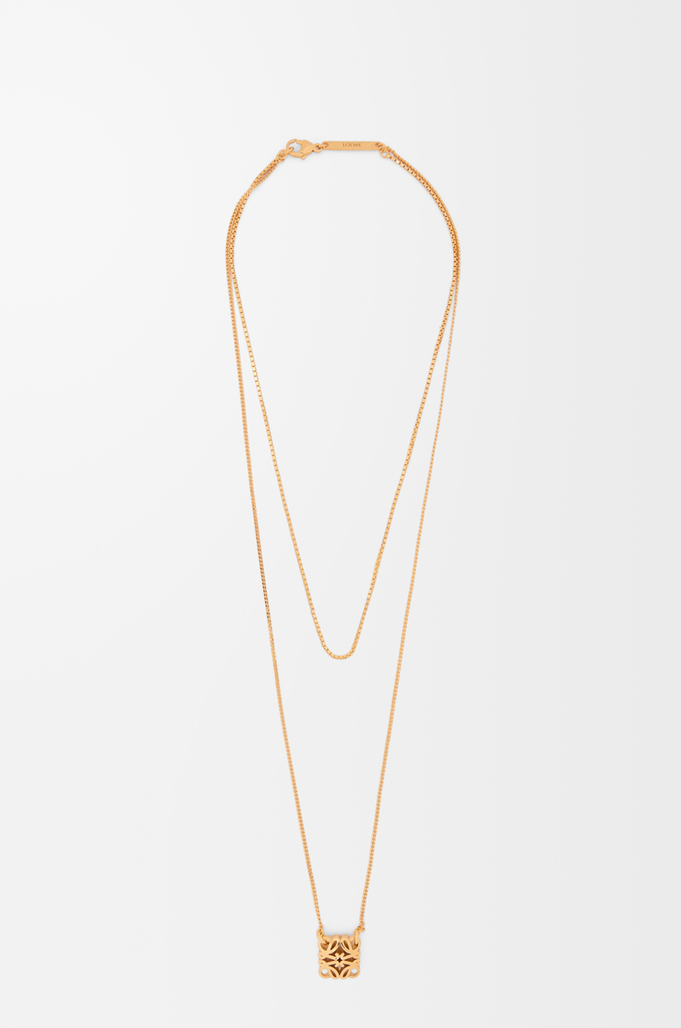 LOEWE Anagram Bombé necklace Gold