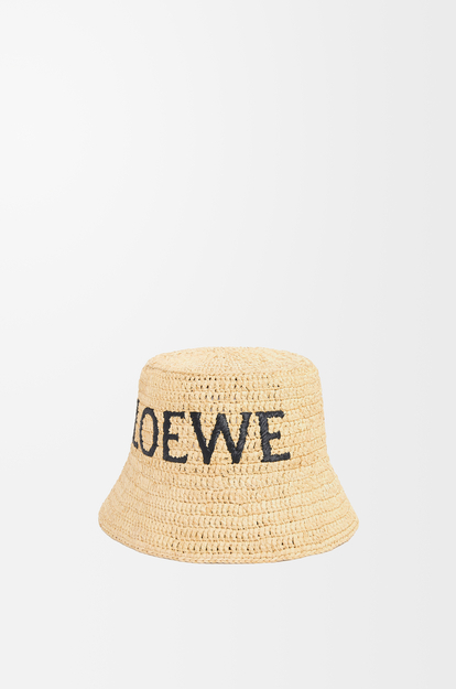 LOEWE Bucket hat in raffia Natural