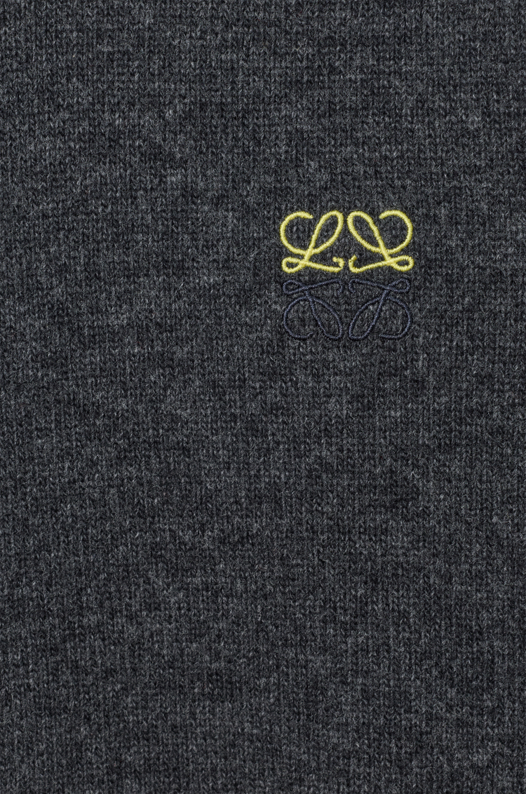 LOEWE Pullover aus Wolle Dunkelgrau Melange