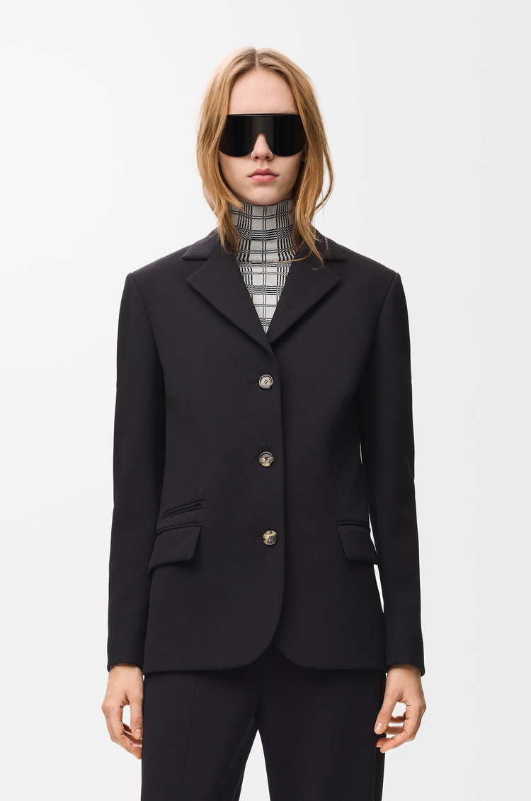 LOEWE Jacket in stretch wool blend Black