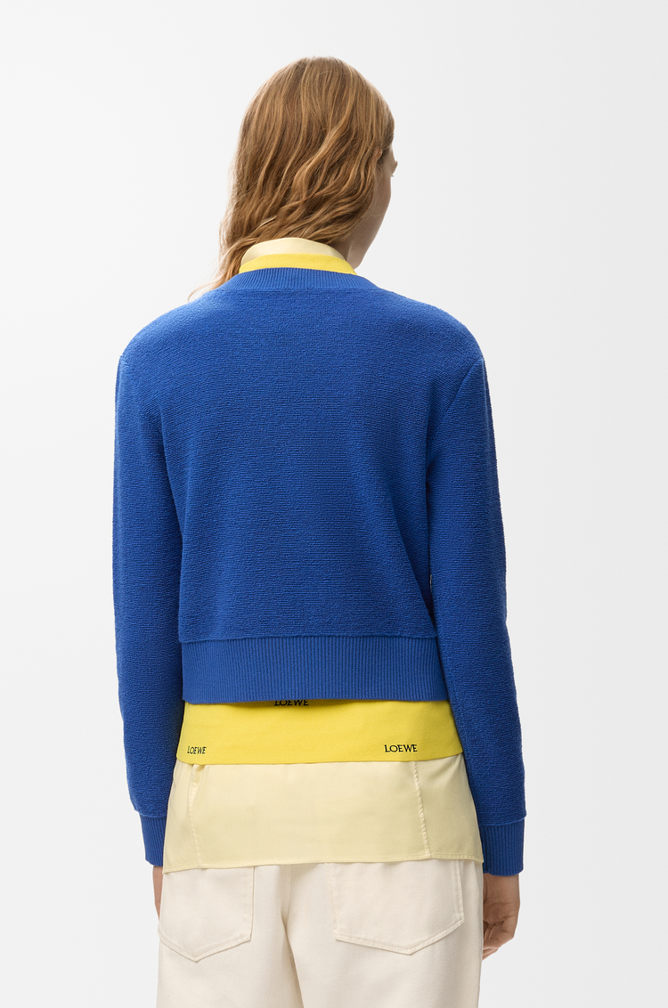 LOEWE Pullover aus Wolle Indigoblau