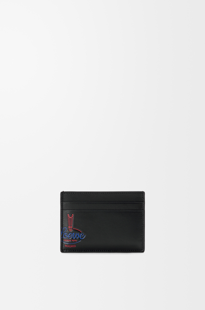 LOEWE Plain cardholder in shiny calfskin Black