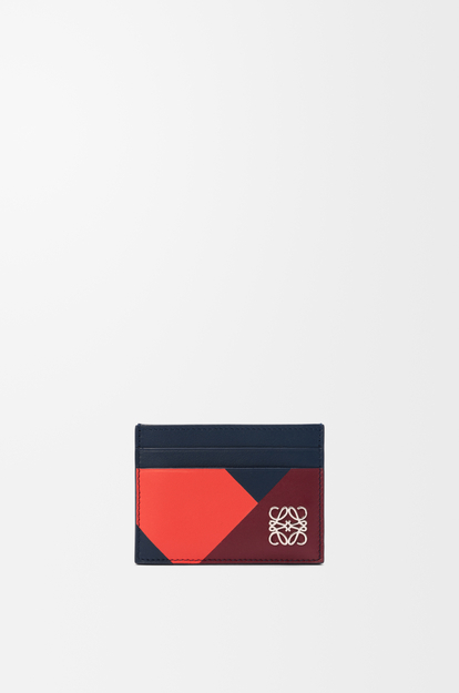 LOEWE Anagram plain cardholder in calfskin Multicolor  Deep Navy