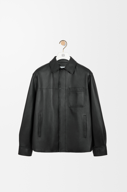 LOEWE Overshirt in nappa lambskin Black