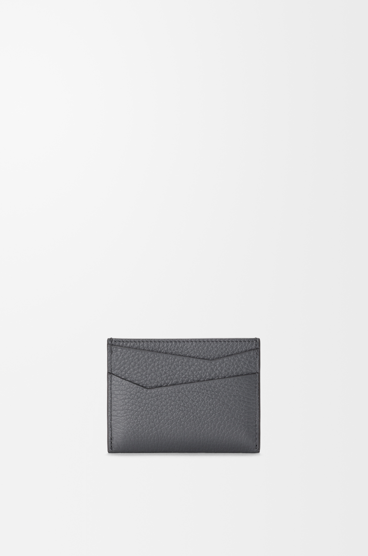 LOEWE Puzzle plain cardholder in supple grained calfskin Blue Grey