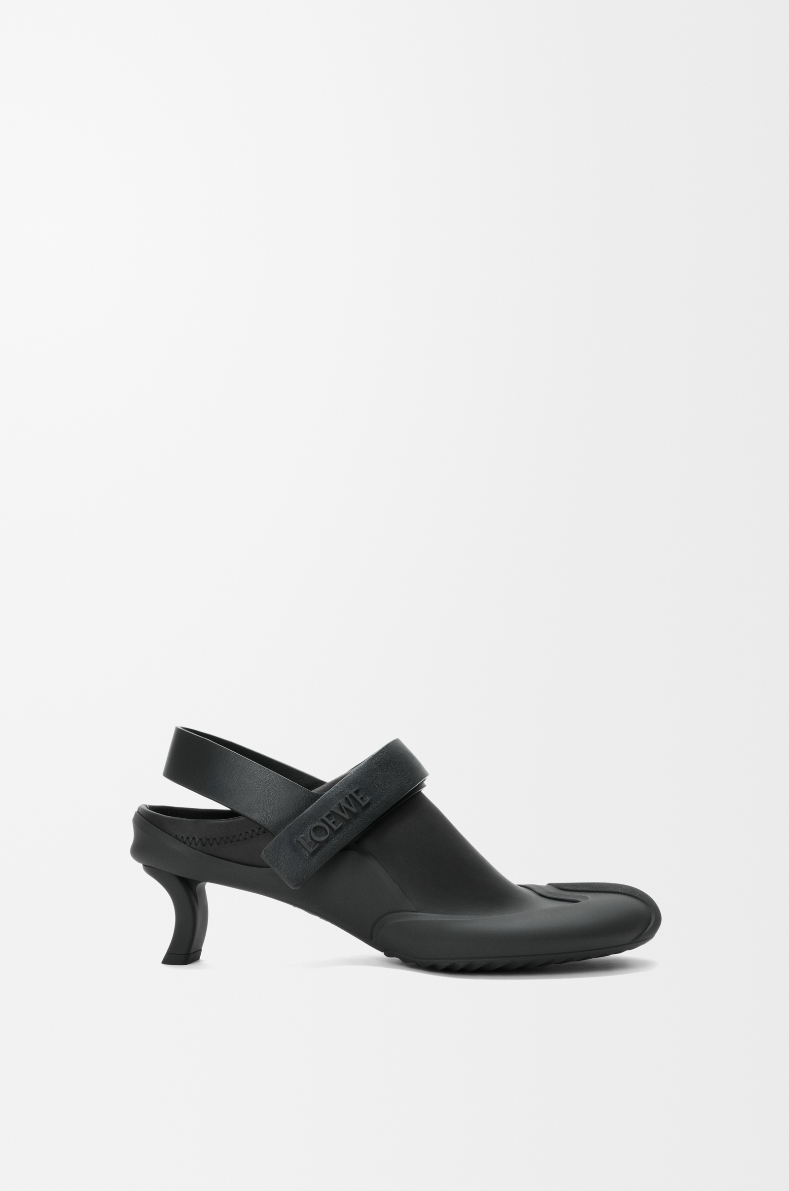 LOEWE Dive slingback in stretch calfskin Black