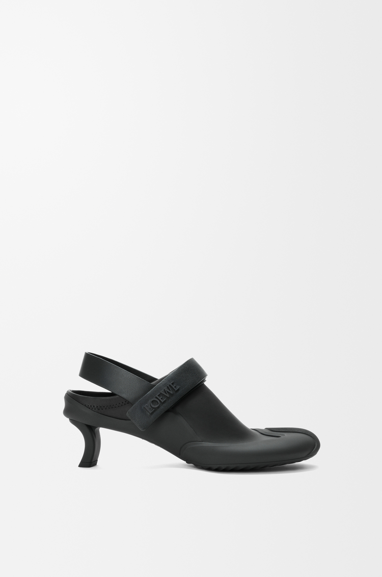 LOEWE Dive slingback in stretch calfskin Black