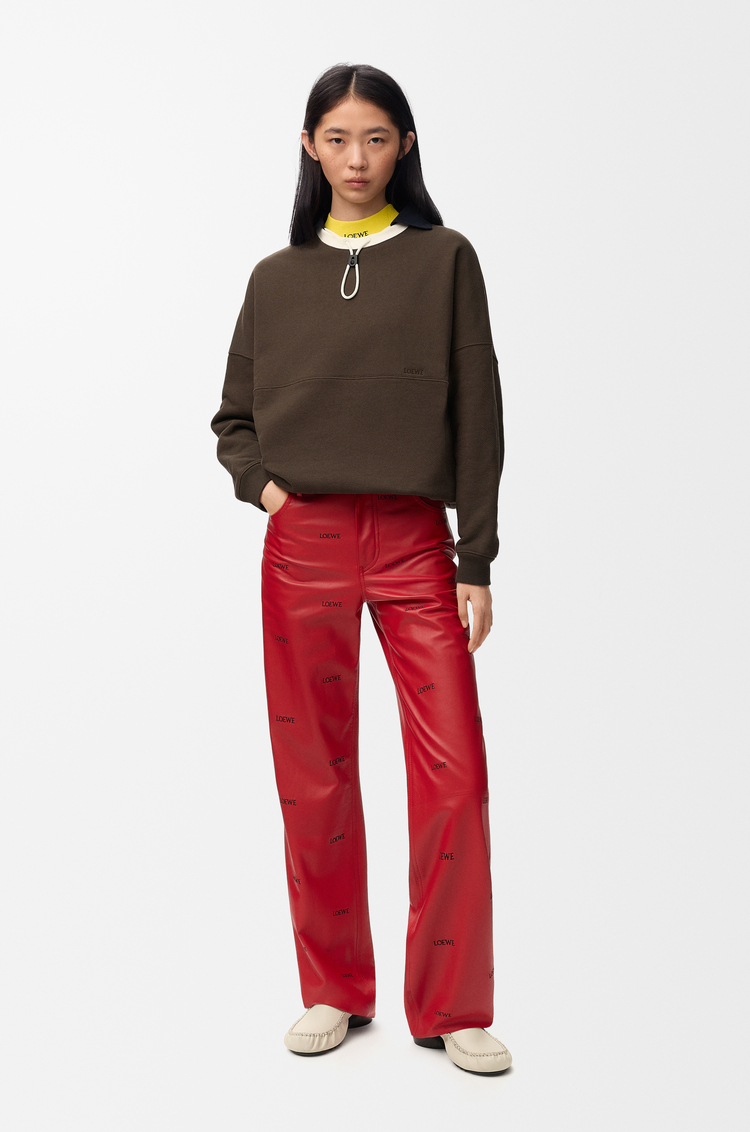 LOEWE Sweatshirt in cotton Brown
