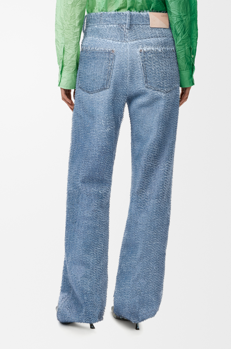 LOEWE Trousers in nappa lambskin Blue