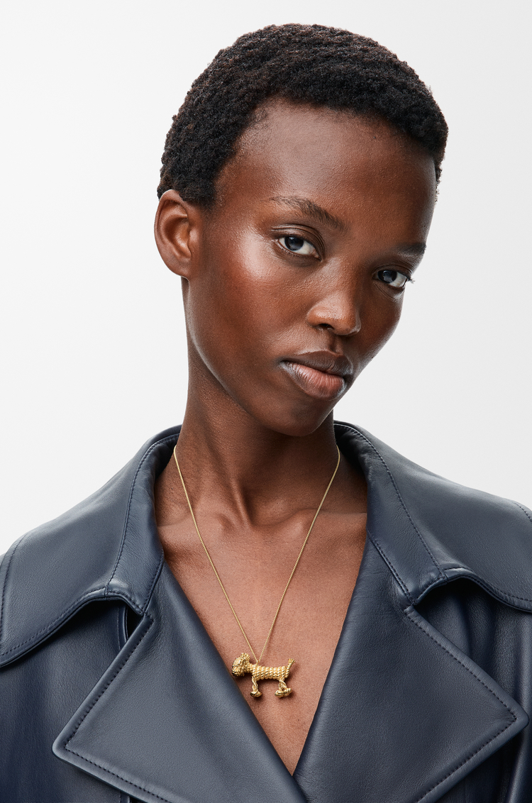 LOEWE Collier teckel Doré