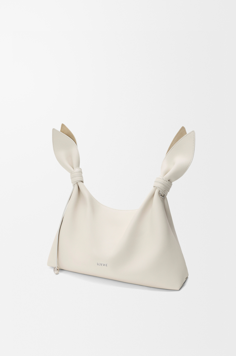 LOEWE Medium Scarf bag in smooth calfskin Soft White