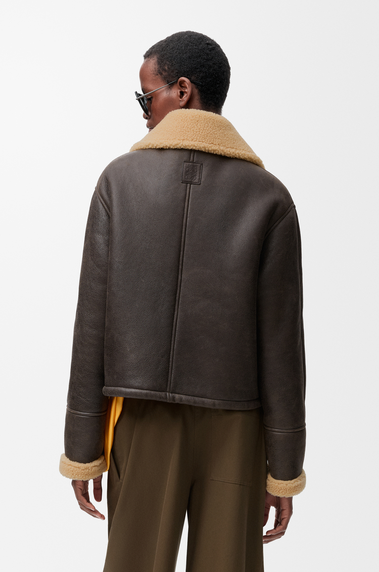 LOEWE Jacket in shearling Brown/Beige