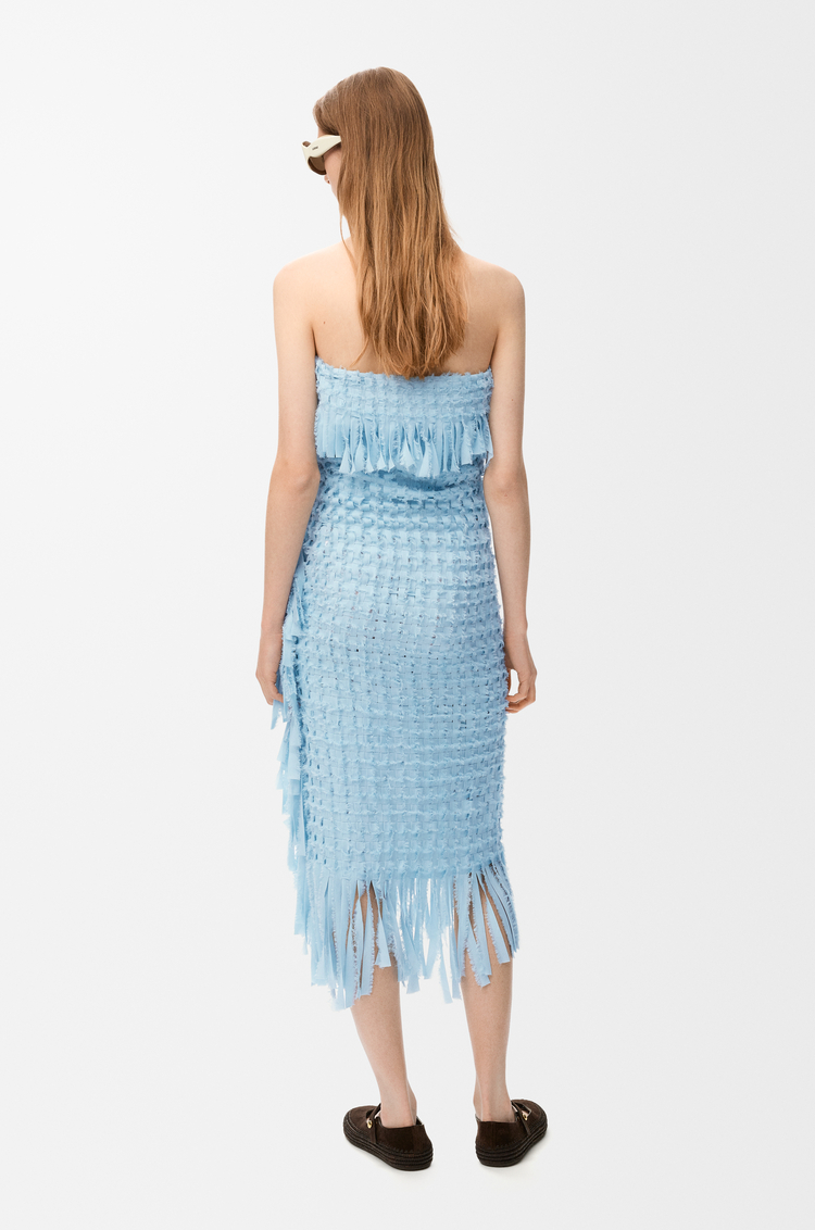 LOEWE Robe en soie Bleu Clair