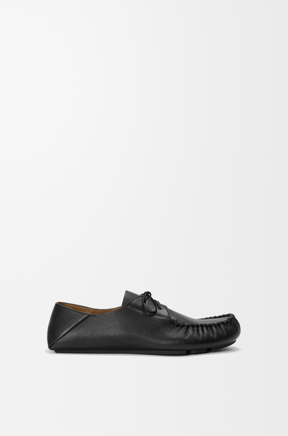 LOEWE Rambla boat shoe in soft calfskin Black