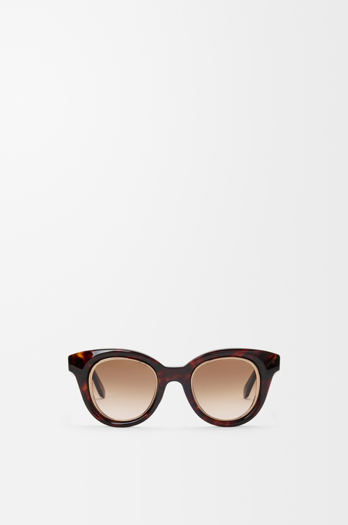 LOEWE Occhiali da sole a farfalla Anagram mini Avana