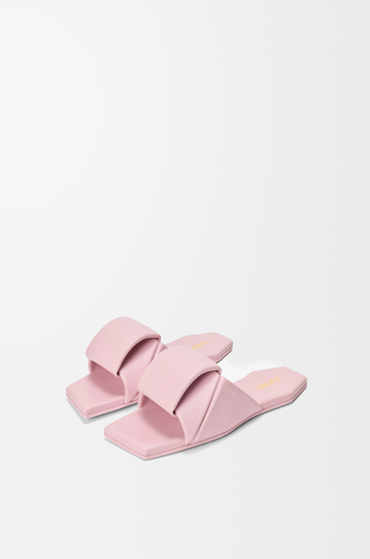LOEWE Sandalia Origami en piel de cordero Rosa Cristal