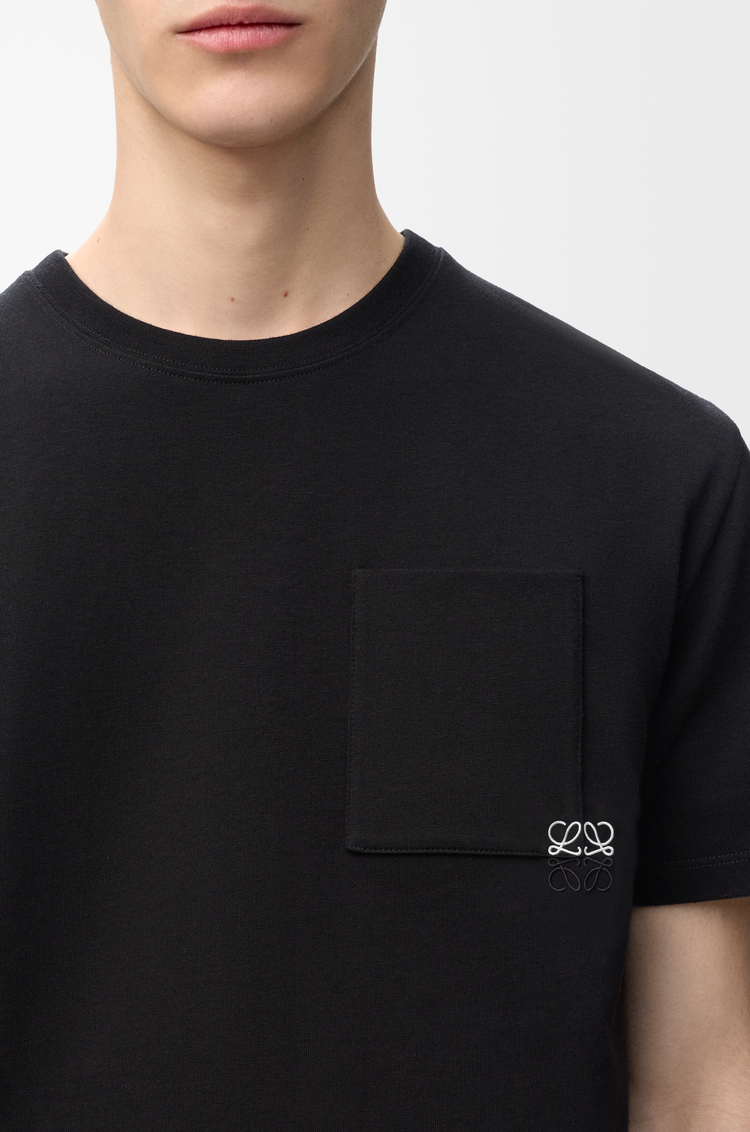 LOEWE Camiseta de corte holgado en algodón Negro
