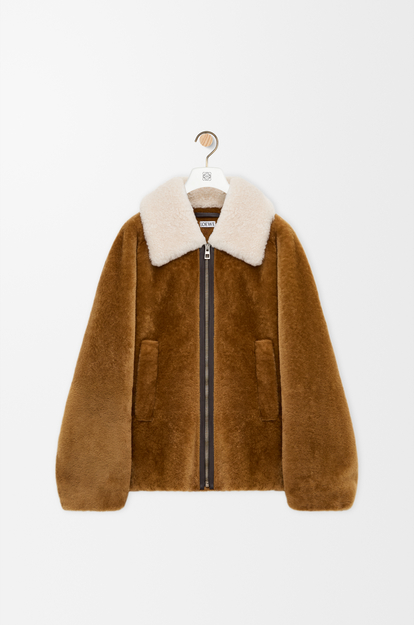 LOEWE Jacket in shearling Camel