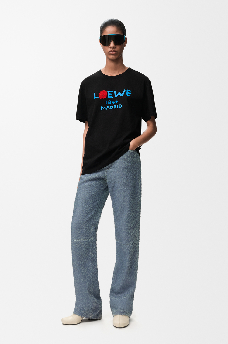 LOEWE Relaxed fit T-shirt in cotton Black