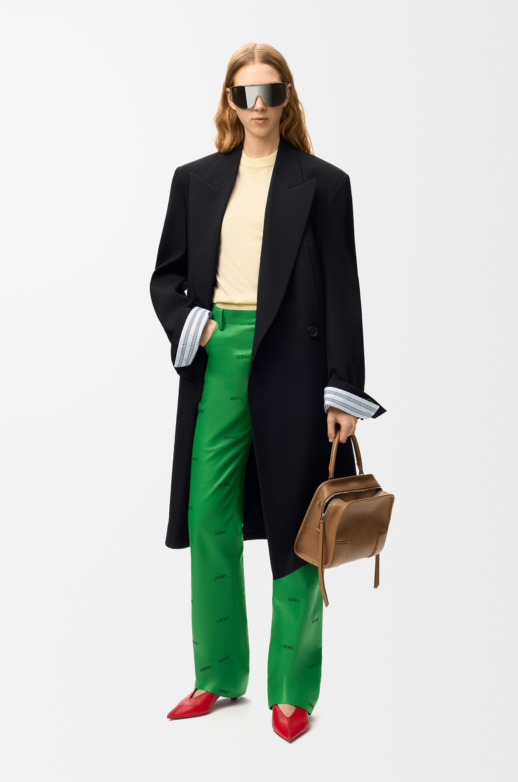 LOEWE Trousers in nappa lambskin Green