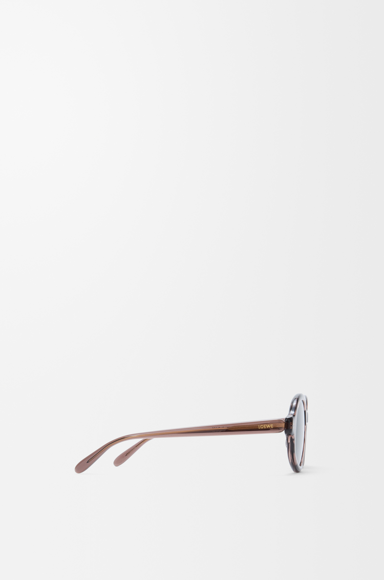 LOEWE Delta 超薄太陽眼鏡 透明棕