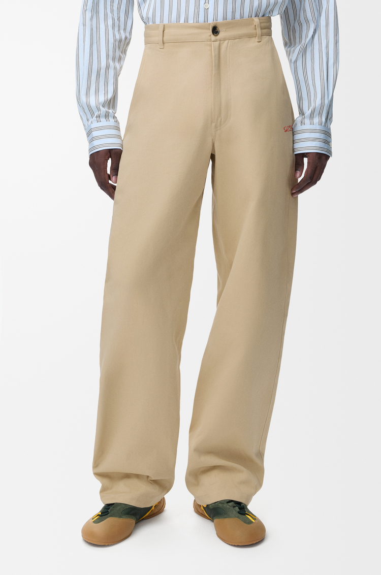 LOEWE Trousers in cotton Beige