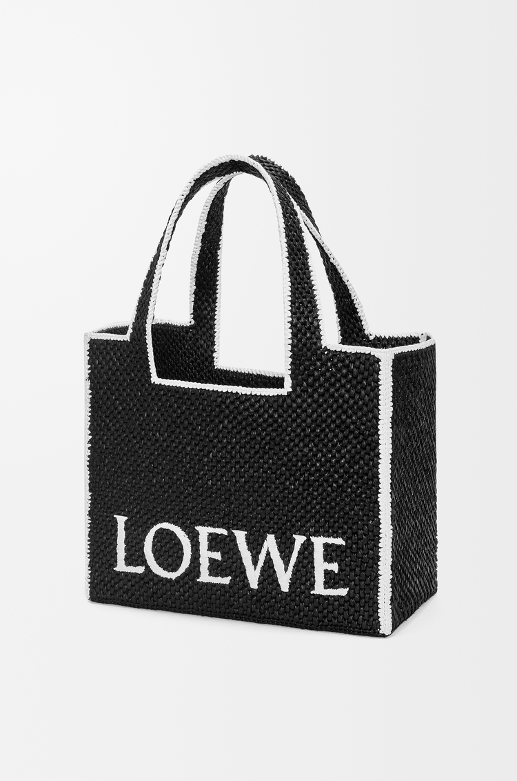 LOEWE Borsa LOEWE Font Tote grande in rafia Nero