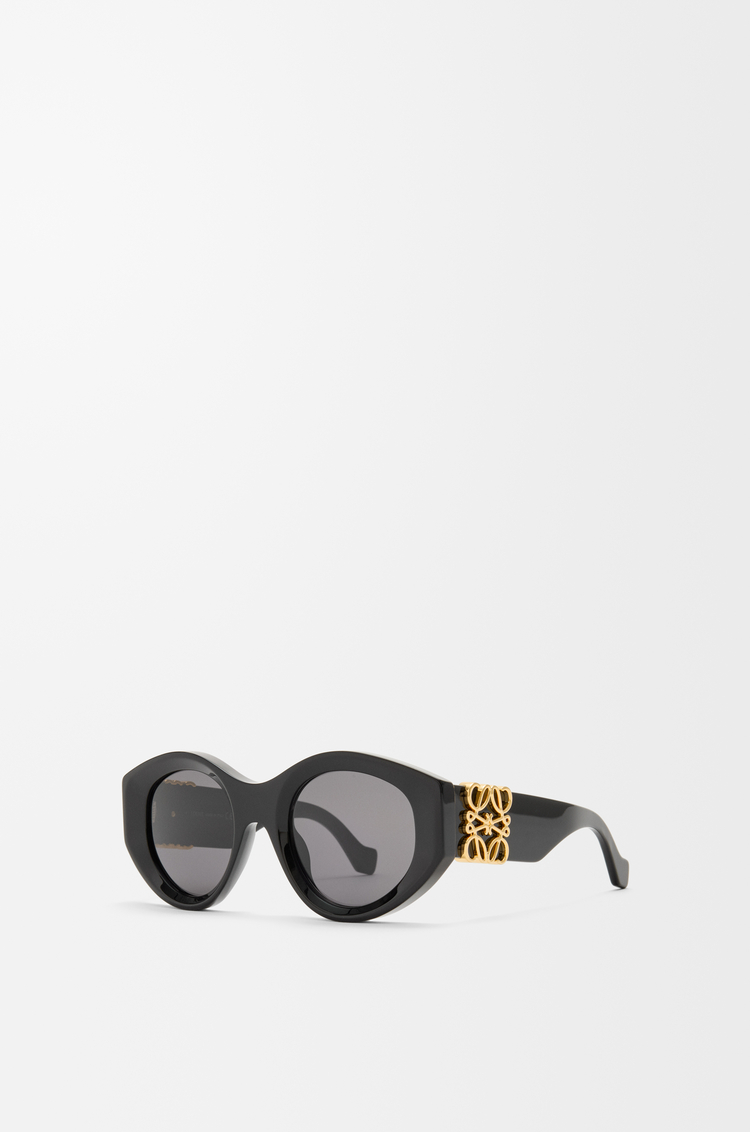 LOEWE 超大 Anagram 蝴蝶造型太阳镜 黑色
